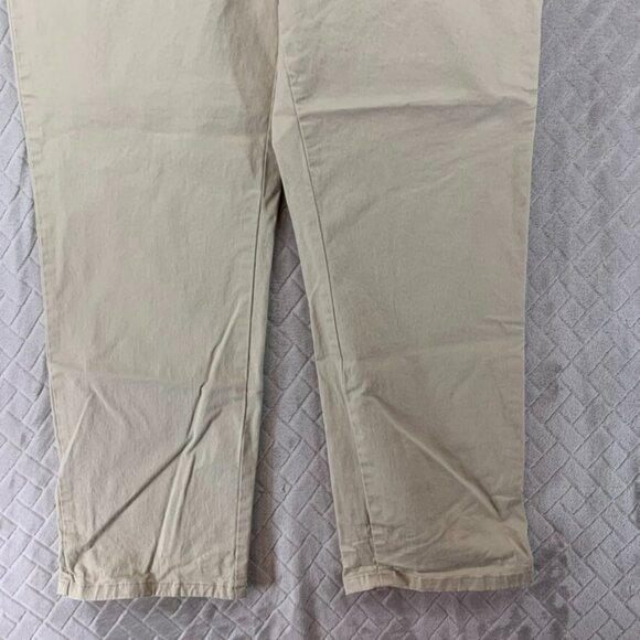 Tommy Hilfiger Womans 14 Chino Pants Beige Skinny Ankle High Rise Stretch - Picture 4 of 15